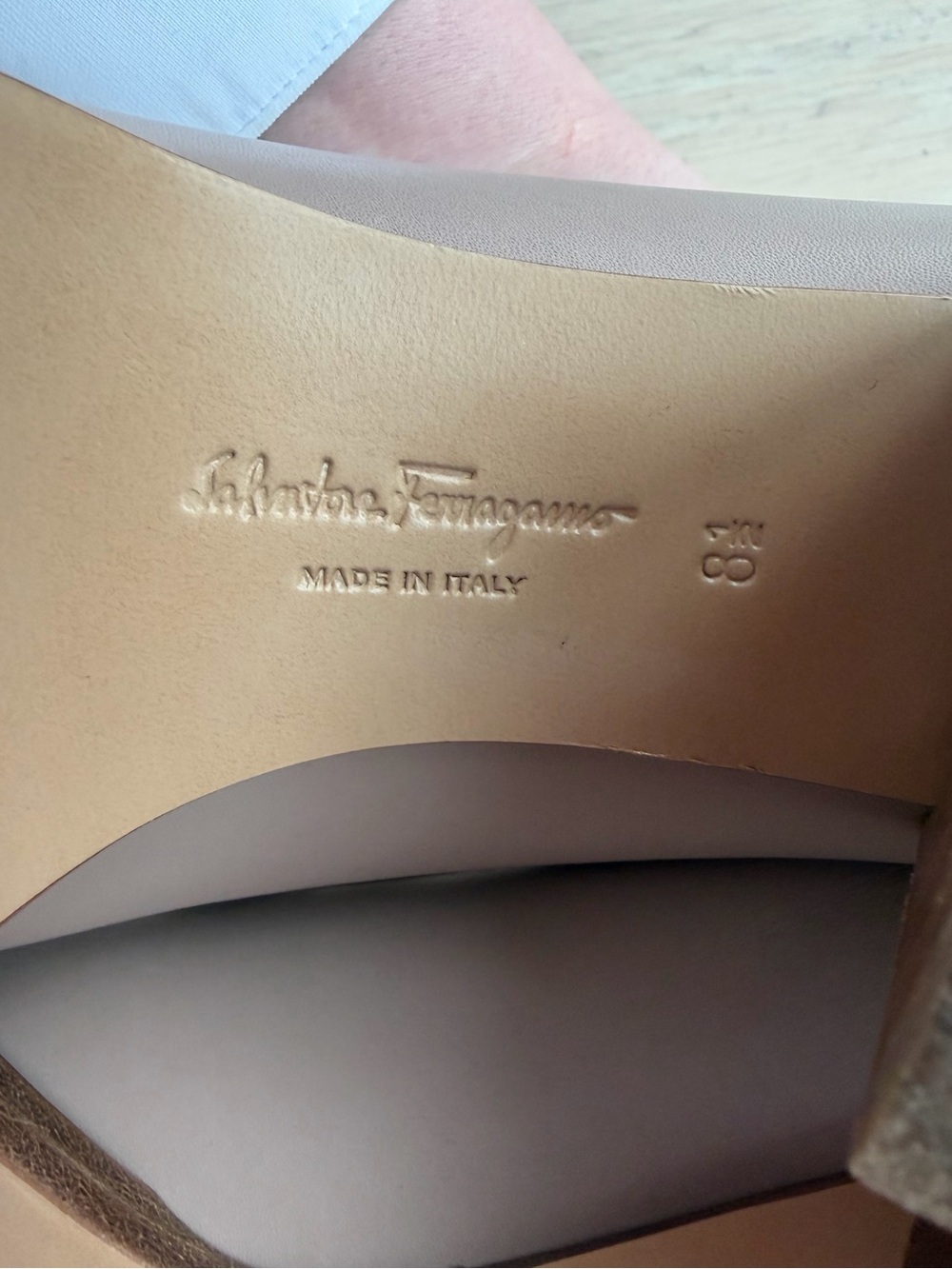 Salvatore Ferragamo Blush Nude Leather Horsebit Loafers - Picture 4 of 9